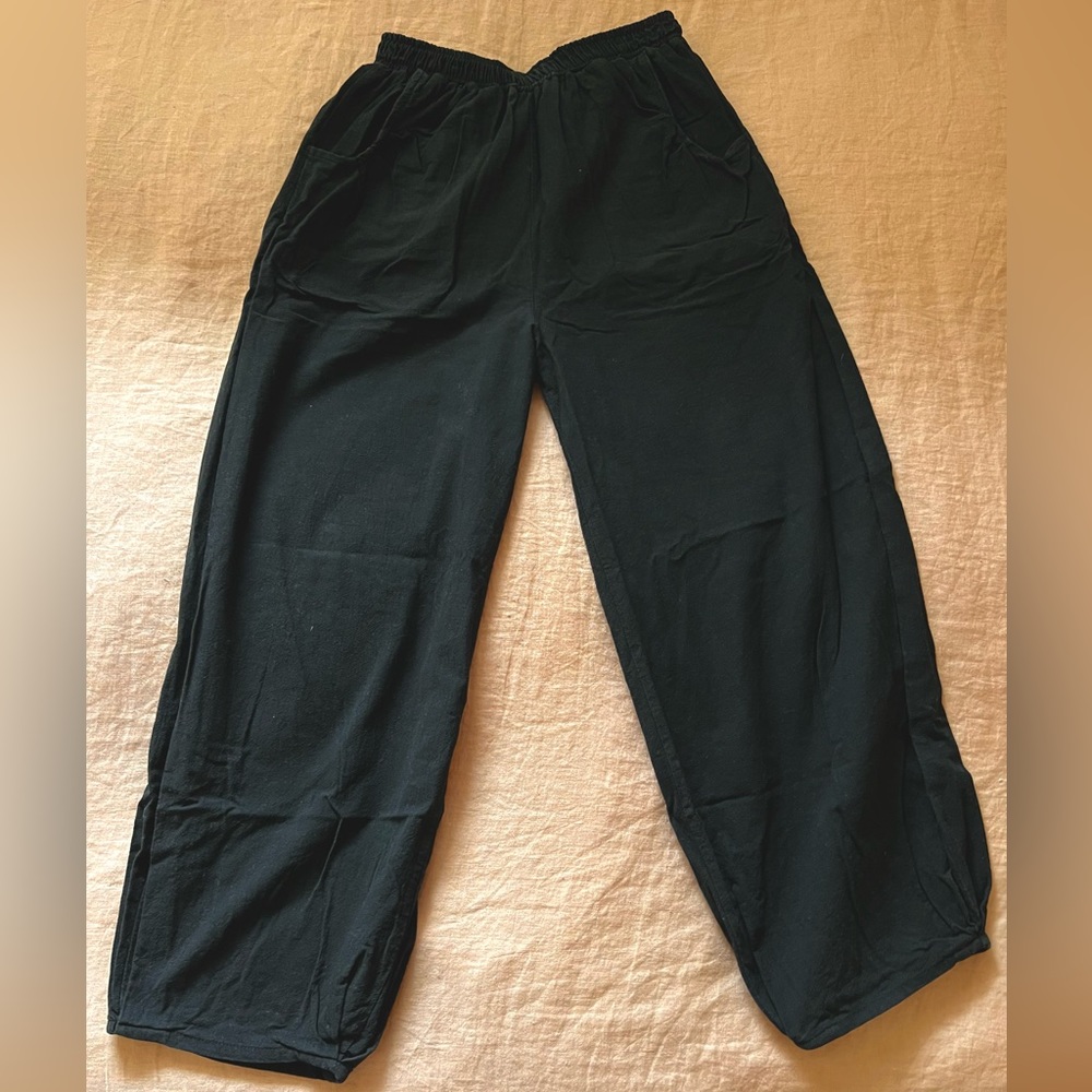 Custom linen cotton blend pants